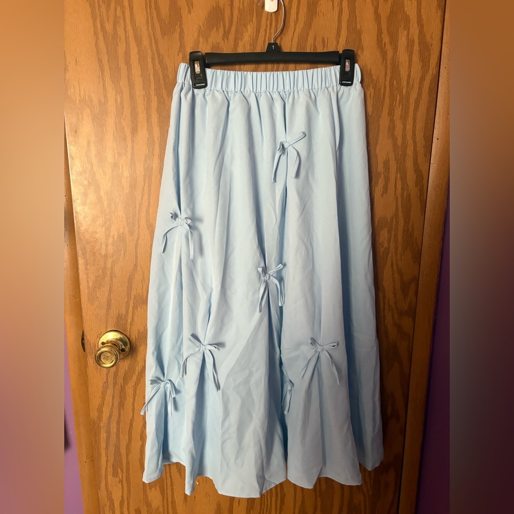Blue Bow Skirt